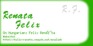 renata felix business card